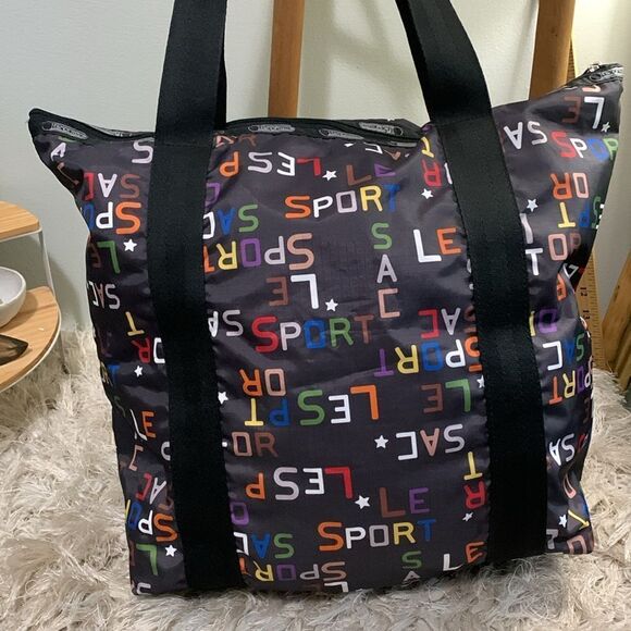 LESPORTSAC Mulitcolor Logo On Black
Nylon Tote - Picture 6 of 17
